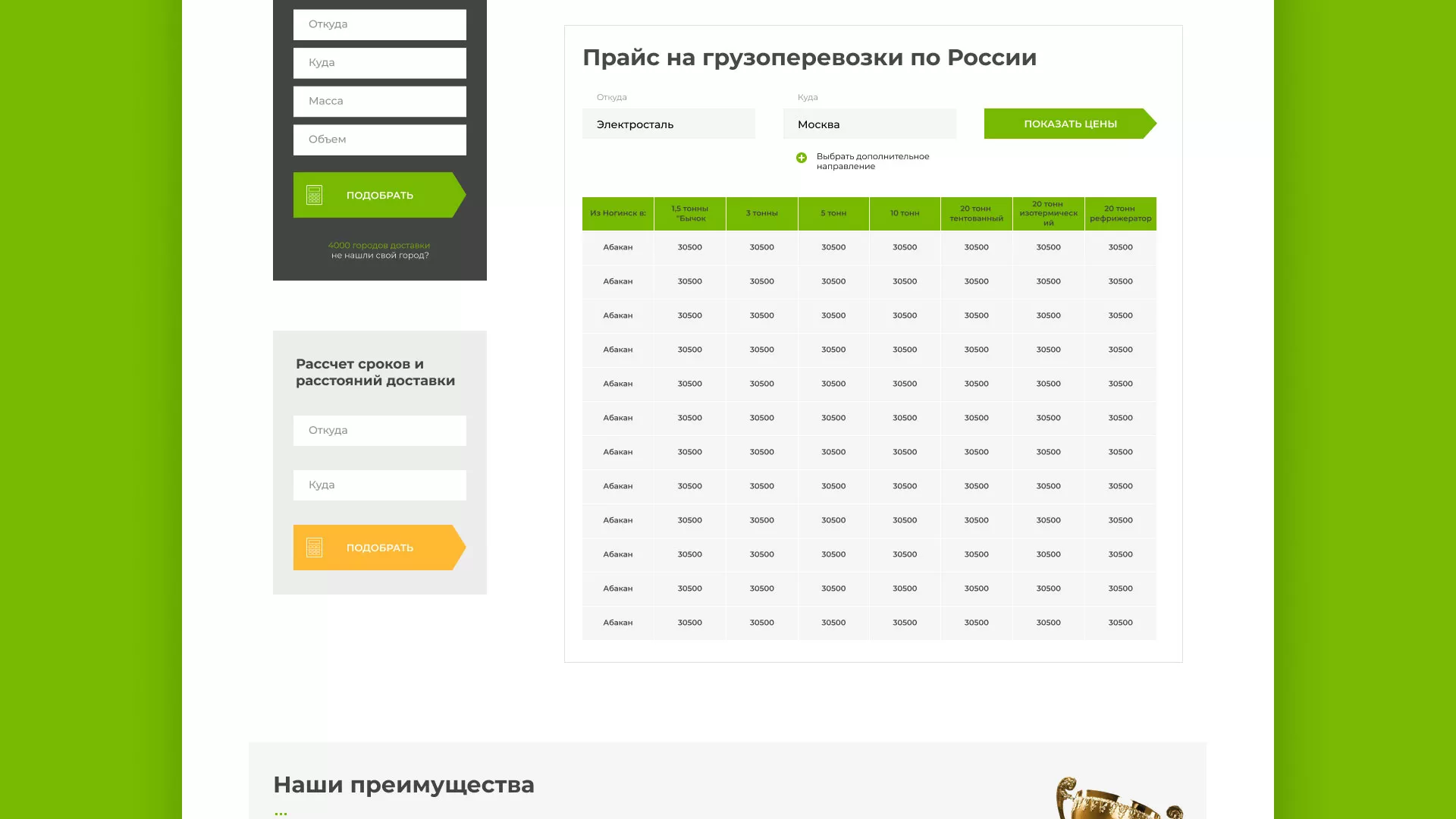 Разработка логотипа и сайта компании «Инком-Логистика» в Киришах