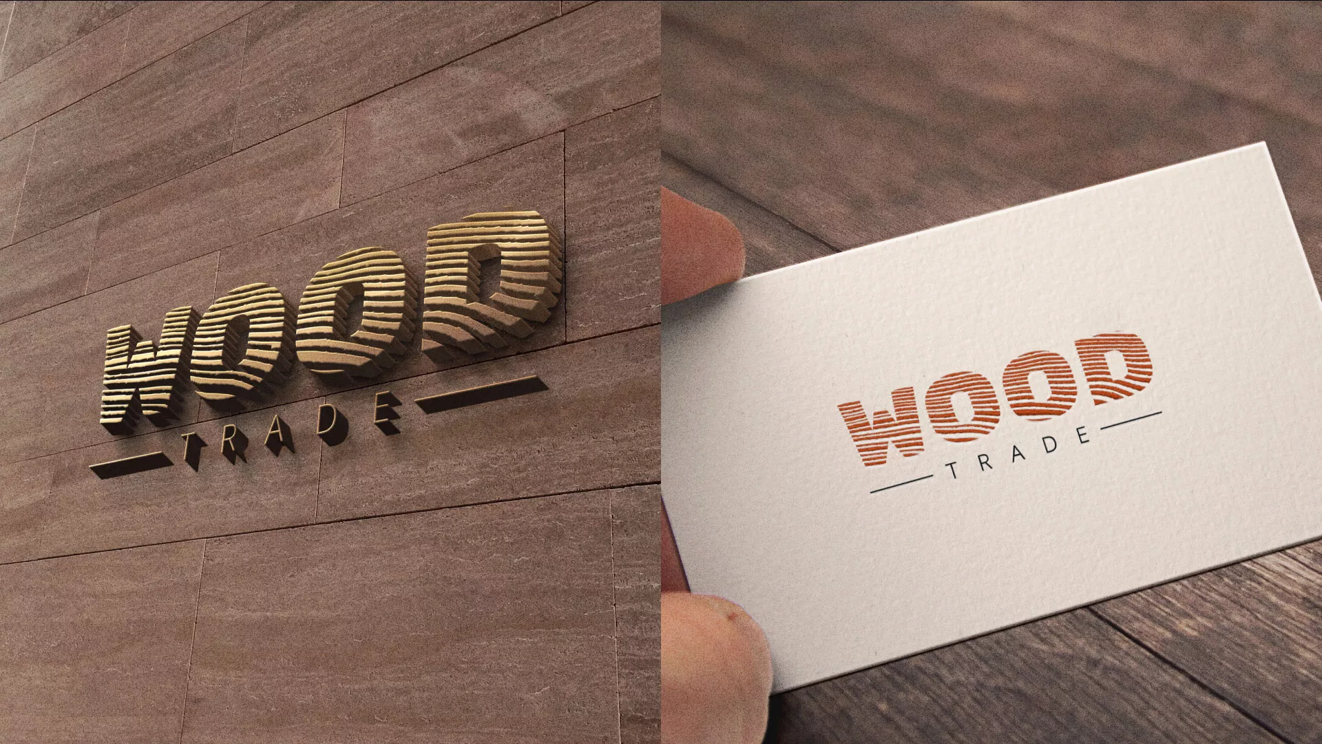 Разработка логотипа для компании «Wood Trade» в Киришах