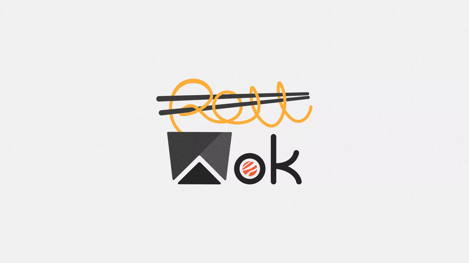 Разработка логотипа в Киришах для суши-бара «Roll Wok Club» Разработка логотипа в Киришах для суши-бара «Roll Wok Club»