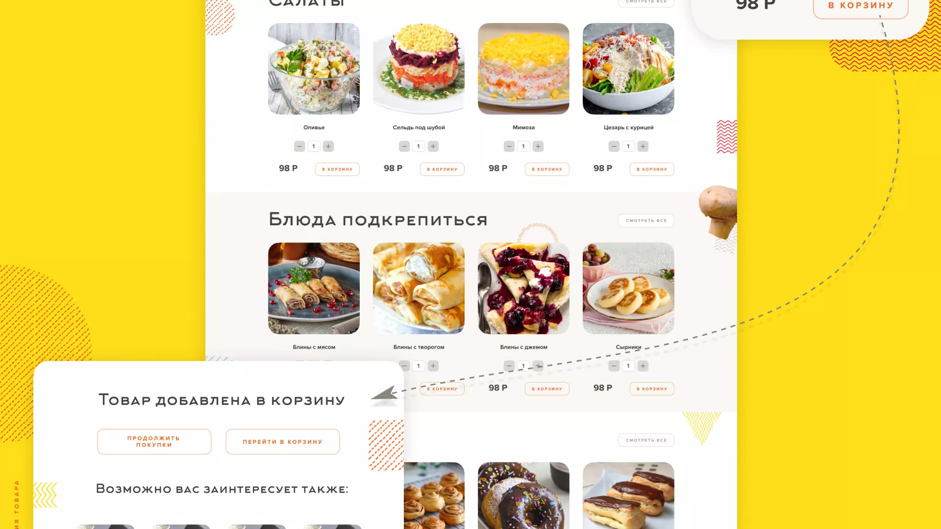 Разработка сайта кафе-столовой «Суп-Мясо-Салат» в Киришах
